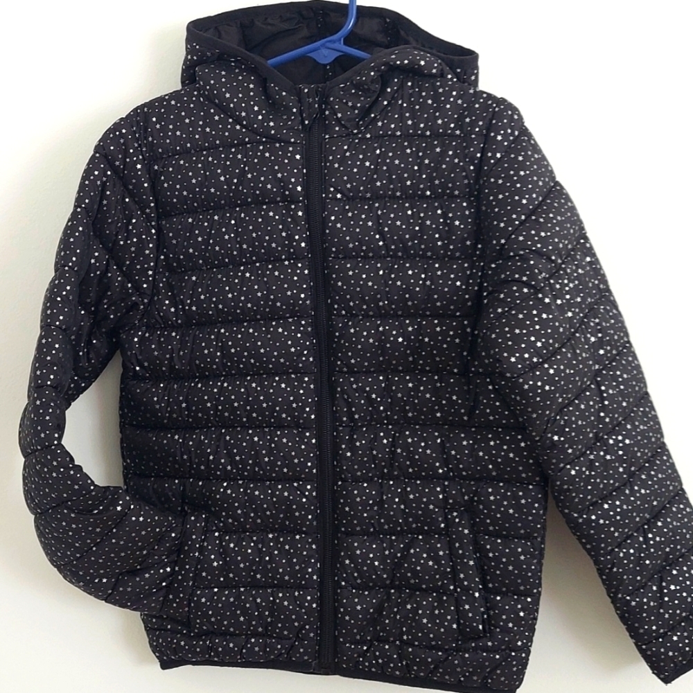 Zeta Black and Stars Girl Jacket - Size 10y